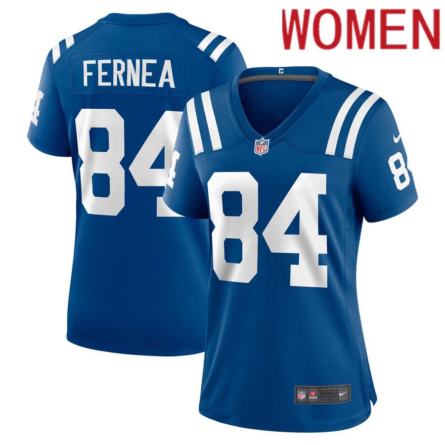 Women Indianapolis Colts 84 Ethan Fernea Nike Royal Player Game NFL Jersey